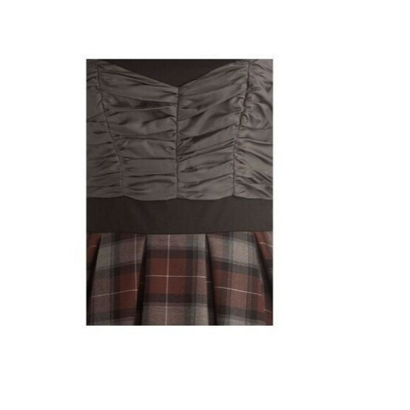 NEW RARE "Invite You Over" Modcloth Dress L plaid tartan dress Made in USA - Picture 5 of 5